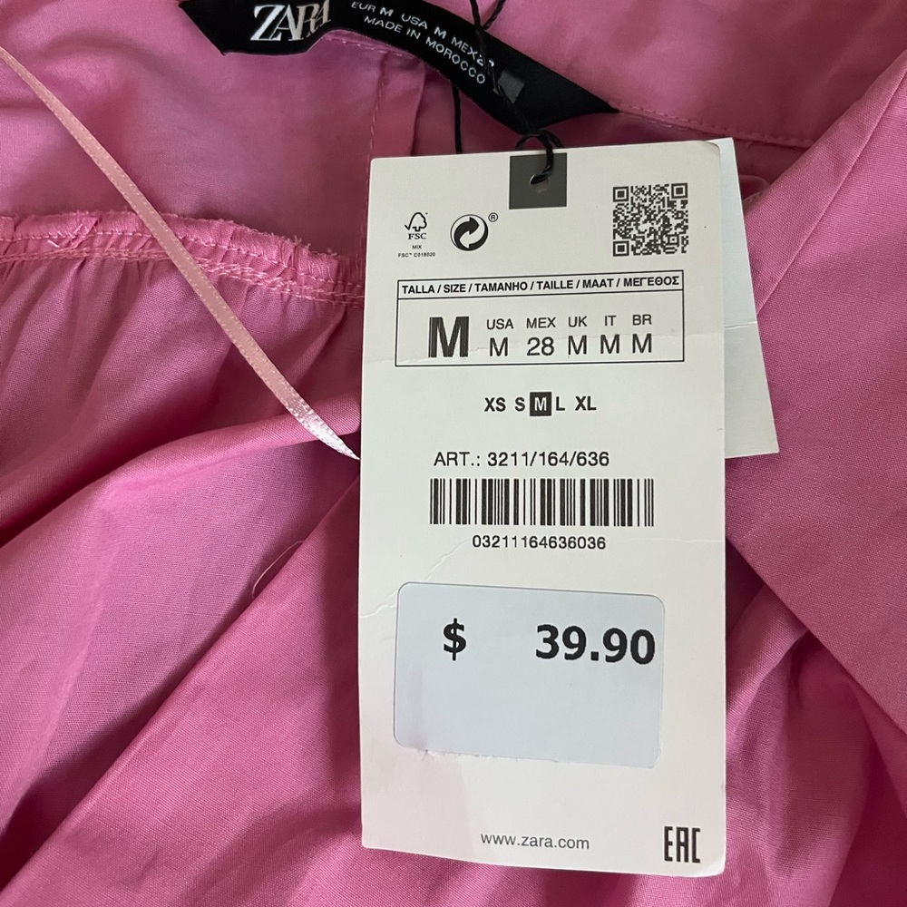 Zara Pink Mini Dress - Picture 7 of 7